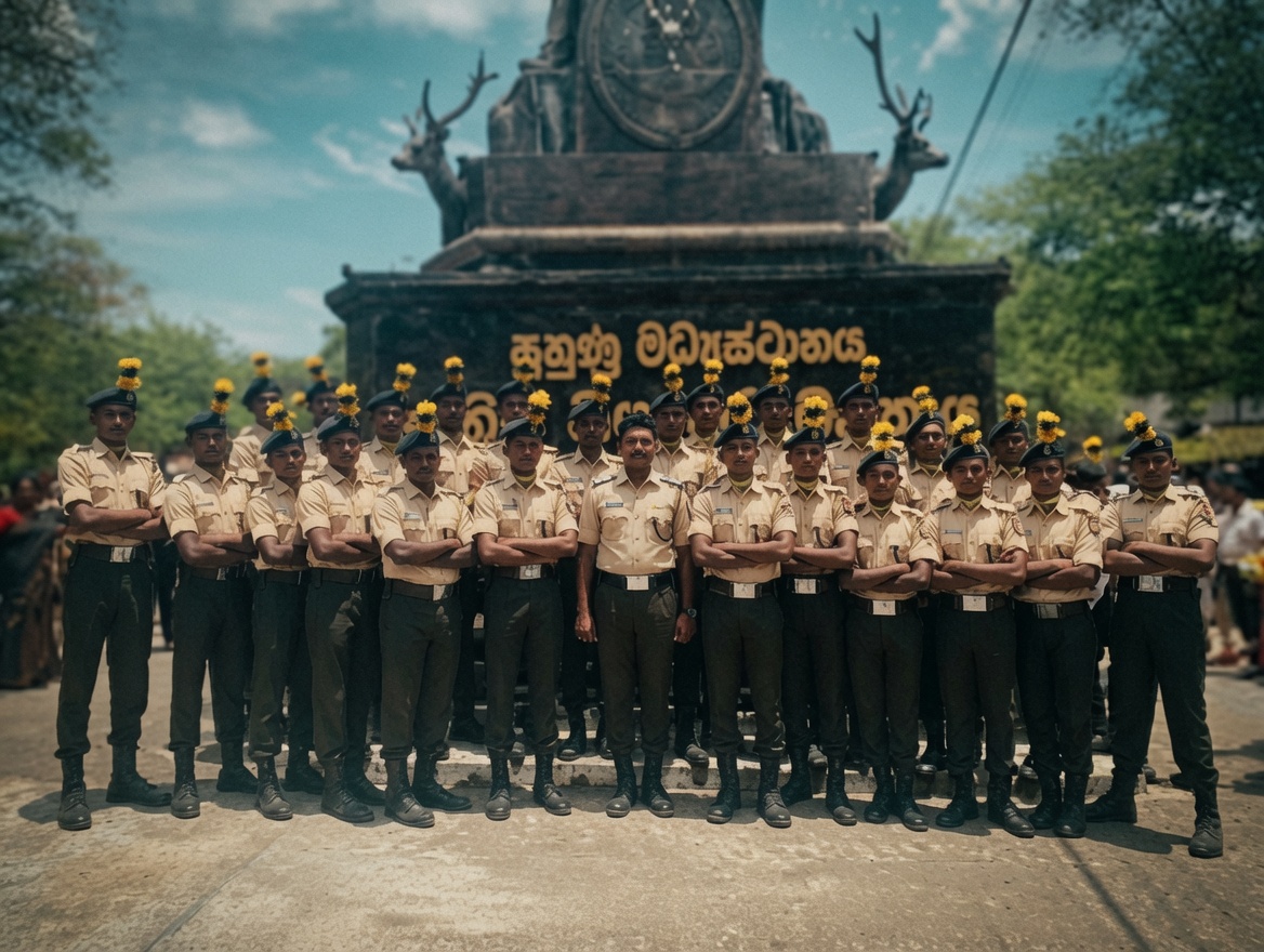 Cadet platoon standing in formation